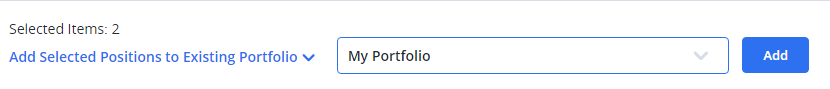 add to existing portfolio